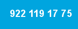 922 119 17 75